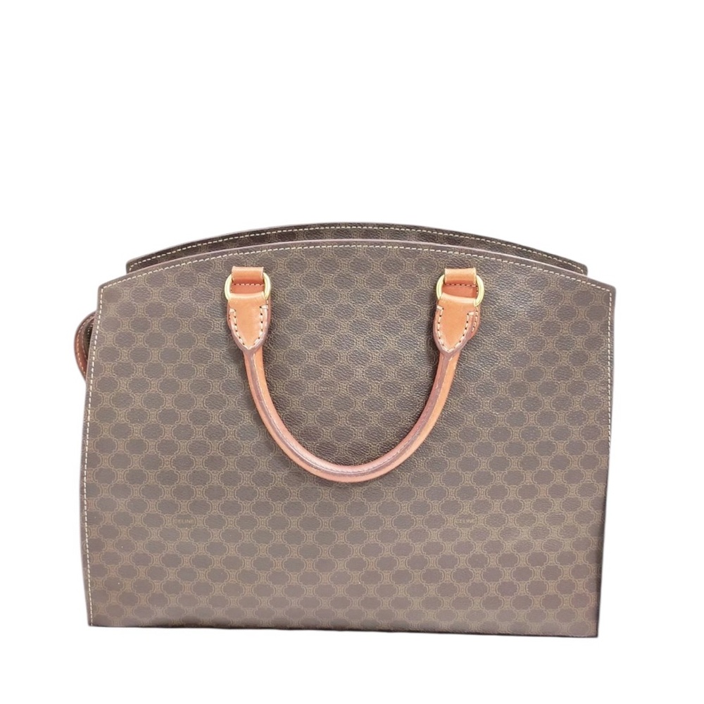 SOLD! Authentic Vintage Celine Macadam Boston Bag - Picture 2 of 7